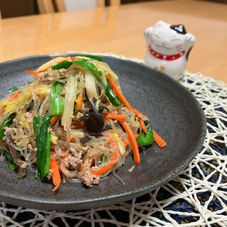 ご飯おかわり〜♬野菜も食べる麻婆春雨